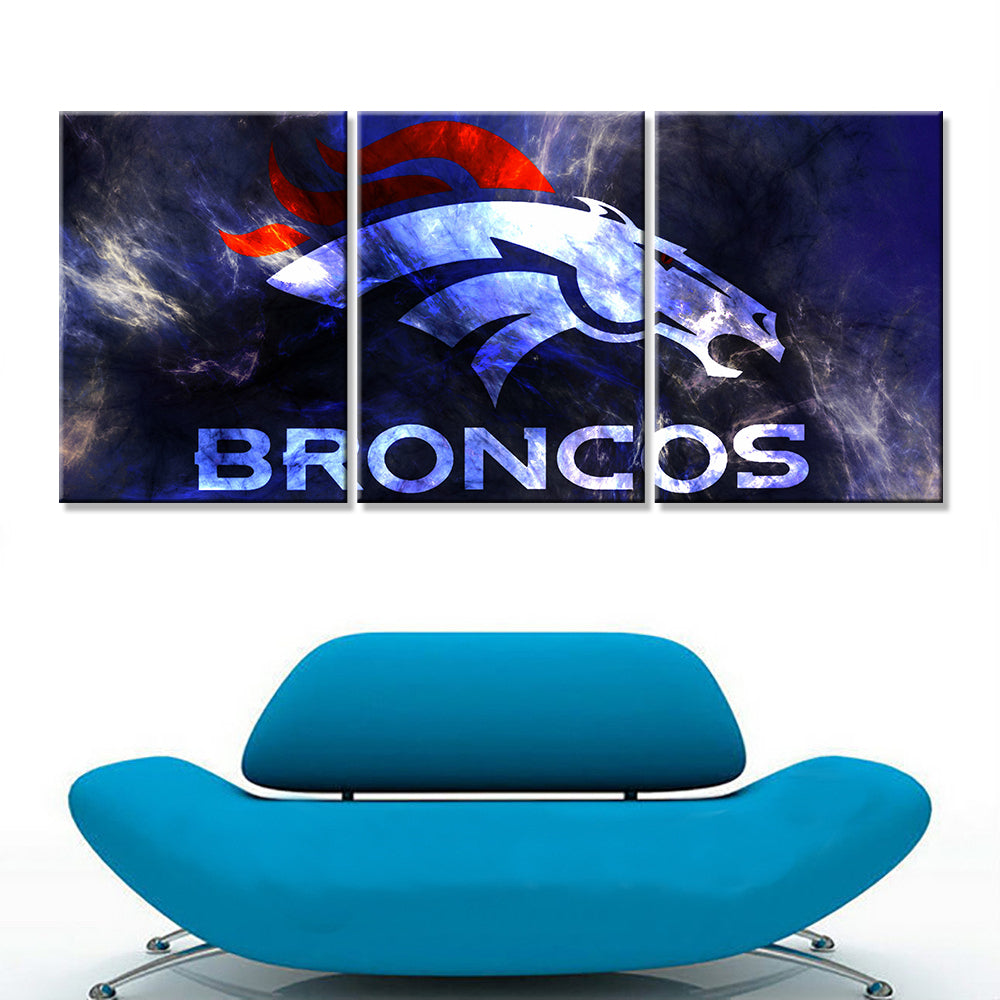 American Football Canvas Wall Art - AF5141 - Denver Broncos - NFL Teams
