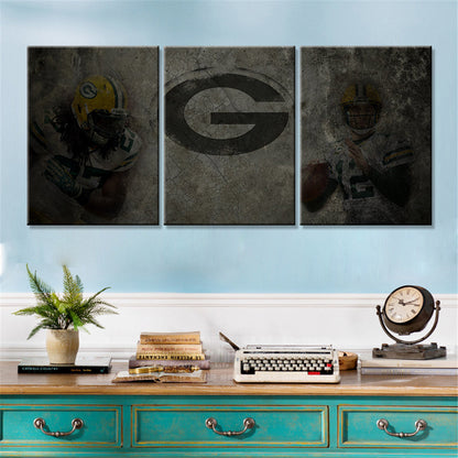 American Football Canvas Wall Art - AF5145 - Green Bay Packers - NFL Teams