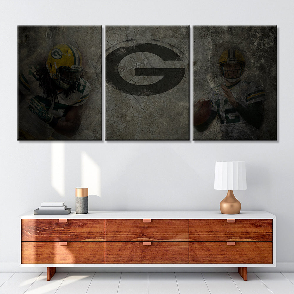 American Football Canvas Wall Art - AF5145 - Green Bay Packers - NFL Teams