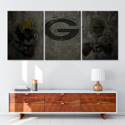 American Football Canvas Wall Art - AF5145 - Green Bay Packers - NFL Teams