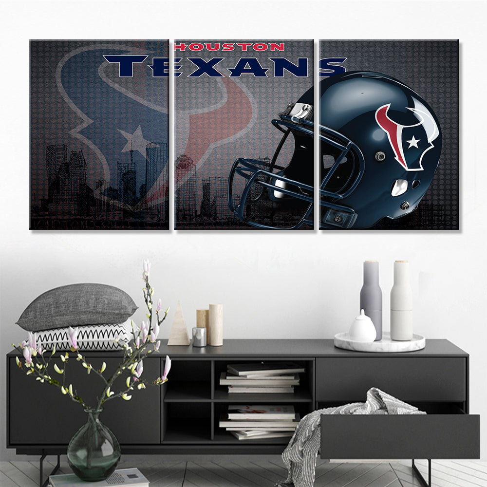 American Football Canvas Wall Art - AF5146 - Houston Texans - NFL Teams