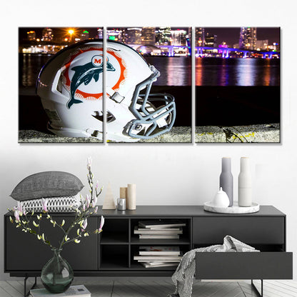 American Football Canvas Wall Art - AF5149 - Miami Dolphins - NFL Teams