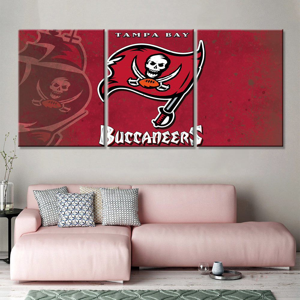 American Football Canvas Wall Art - AF5162 - Tampa Bay Buccaneers - NFL Teams