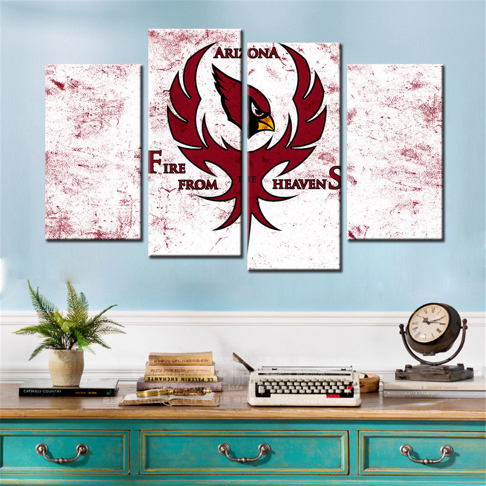American Football Wall Art - AF5133 - Arizona Cardinals - Fire From The Heavens - American Football Poster - American Football Canvas
