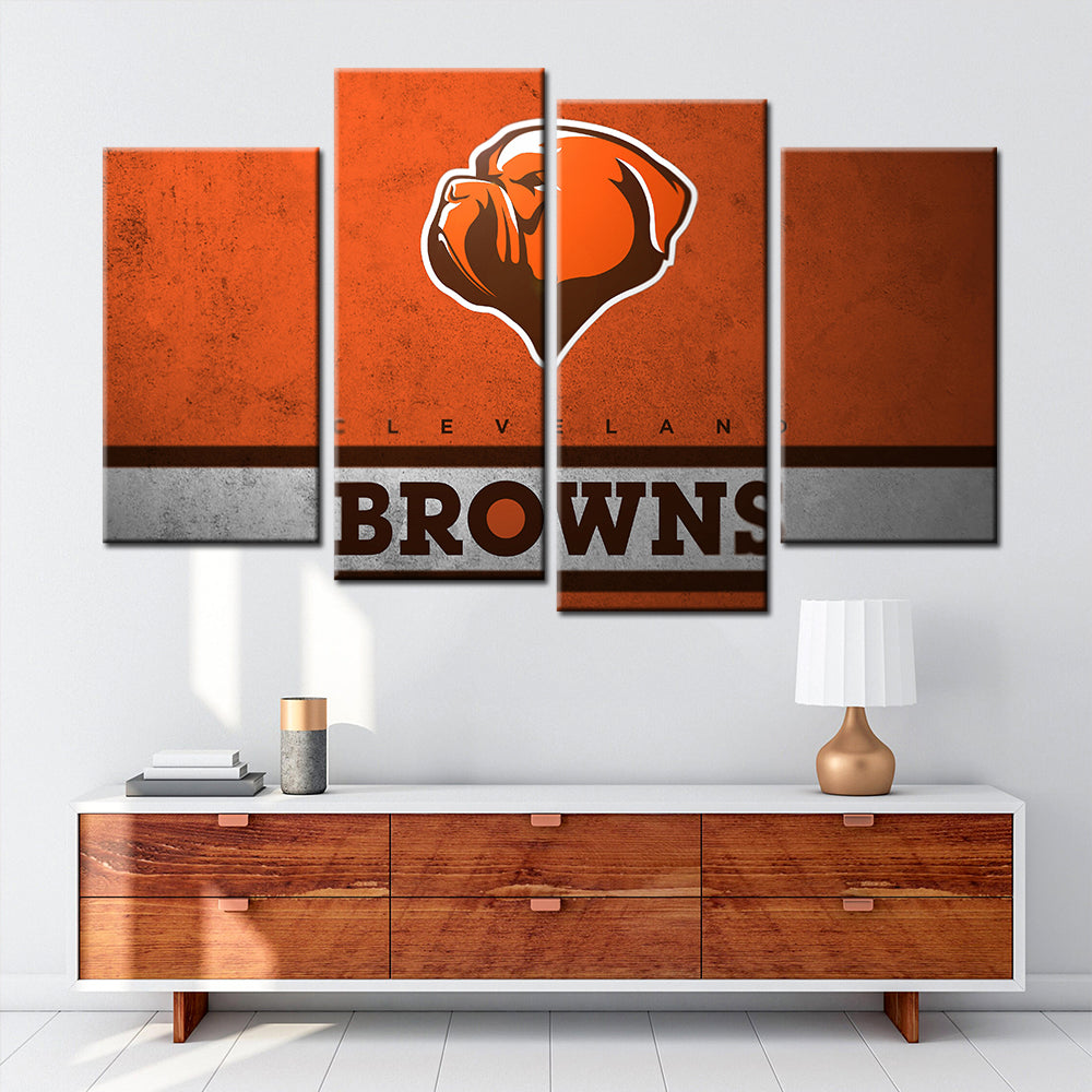 American Football Canvas Wall Art - AF5138 - Cleveland Browns - NFL Teams