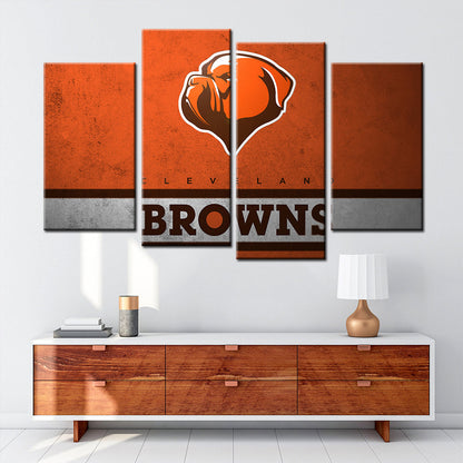 American Football Canvas Wall Art - AF5138 - Cleveland Browns - NFL Teams