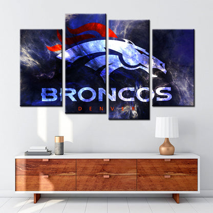 American Football Canvas Wall Art - AF5141 - Denver Broncos - NFL Teams