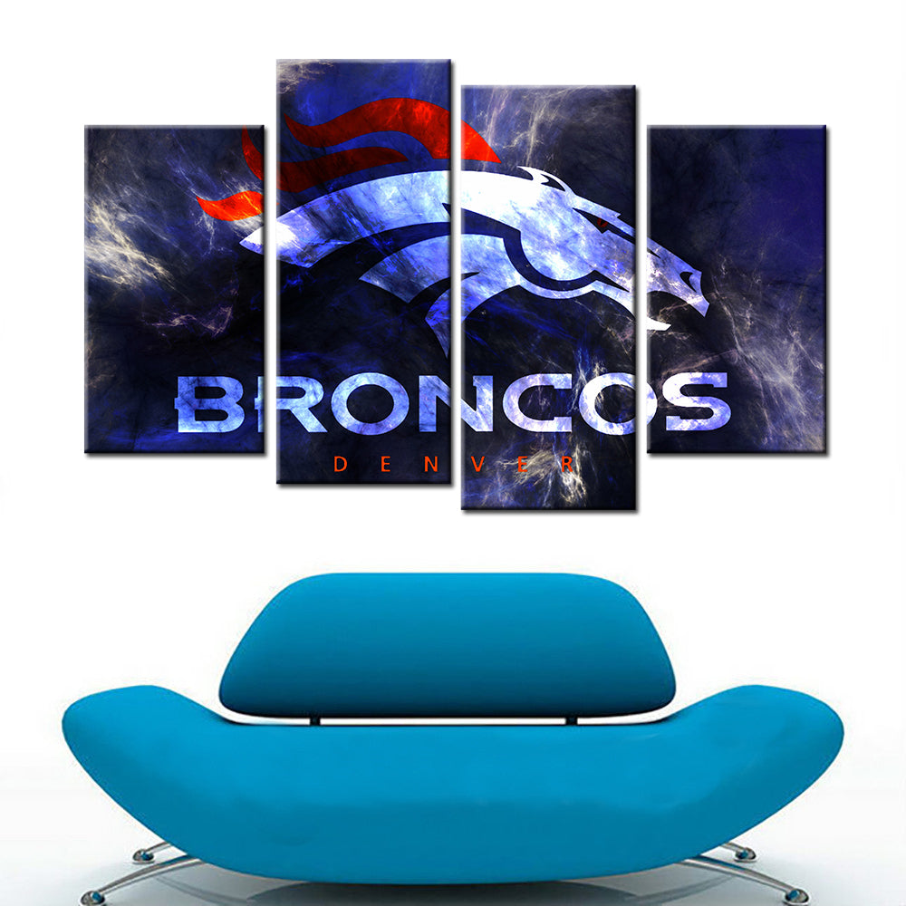 American Football Canvas Wall Art - AF5141 - Denver Broncos - NFL Teams