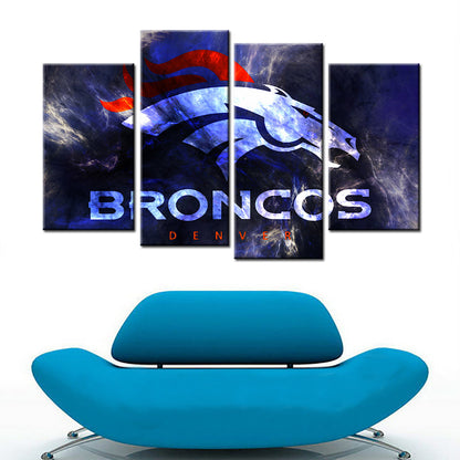 American Football Canvas Wall Art - AF5141 - Denver Broncos - NFL Teams