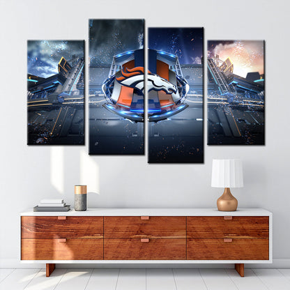 American Football Canvas Wall Art - AF5142 - Denver Broncos - NFL Teams