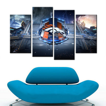 American Football Canvas Wall Art - AF5142 - Denver Broncos - NFL Teams