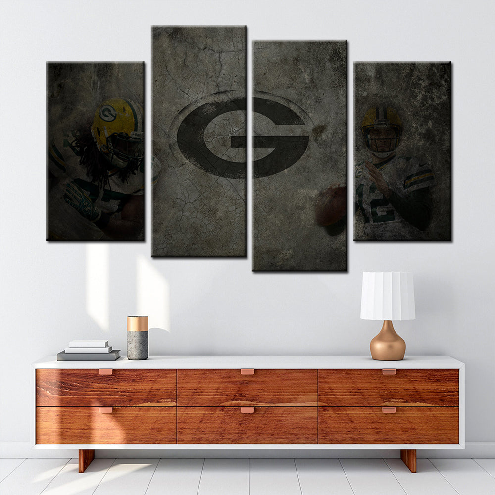 American Football Canvas Wall Art - AF5145 - Green Bay Packers - NFL Teams