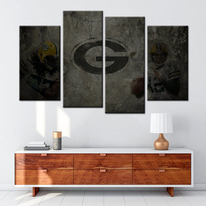 American Football Canvas Wall Art - AF5145 - Green Bay Packers - NFL Teams