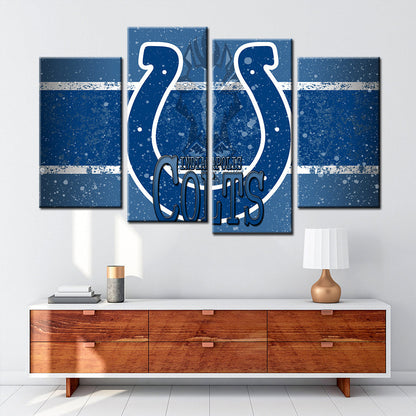 American Football Canvas Wall Art - AF5148 - Indianapolis Colts - NFL Teams