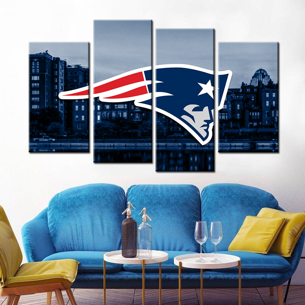 American Football Canvas Wall Art - AF5151 - New England Patriots - NFL Teams