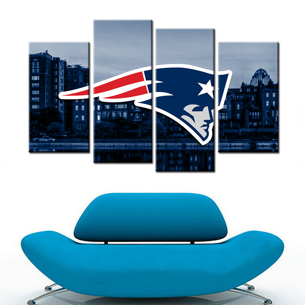American Football Canvas Wall Art - AF5151 - New England Patriots - NFL Teams