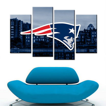 American Football Canvas Wall Art - AF5151 - New England Patriots - NFL Teams