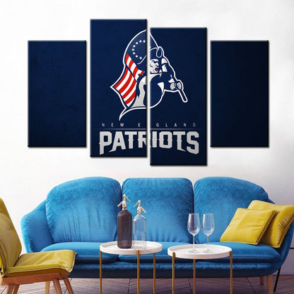 American Football Canvas Wall Art - AF5152 - New England Patriots - NFL Teams