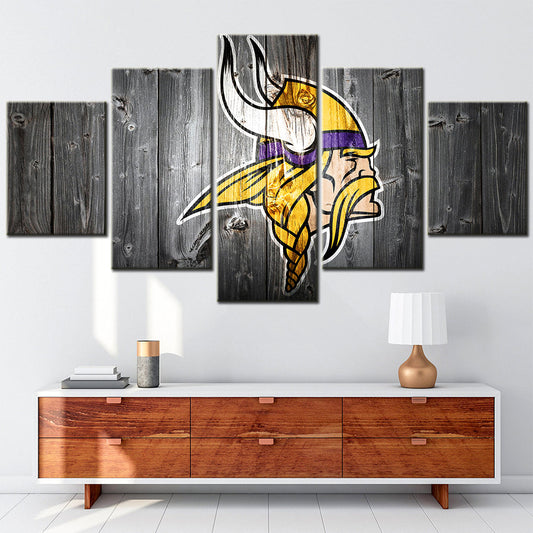 American Football Canvas Wall Art - AF5093 - Minnesota Vikings - NFL Teams