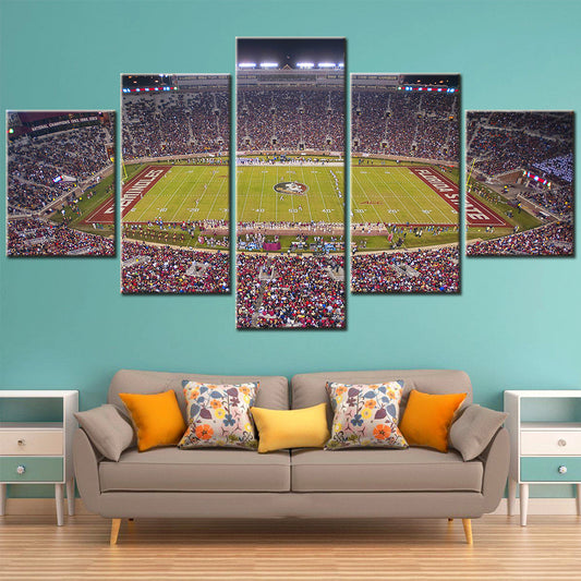 American Football - 5 Pieces Wall Art - AF5109 - Doak S. Campbell Stadium - Florida State University - American Football Poster - American Football Canvas