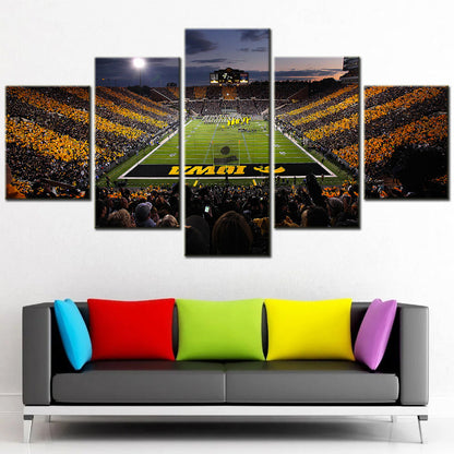 American Football - 5 Pieces Wall Art - AF5111 - Kinnick Stadium - Iowa Hawkeyes Stadium - American Football Poster - American Football Canvas