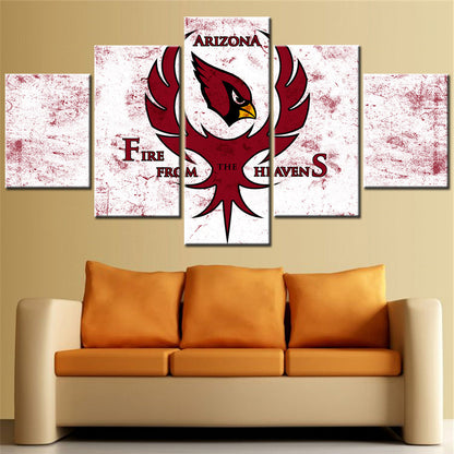 American Football Wall Art - AF5133 - Arizona Cardinals - Fire From The Heavens - American Football Poster - American Football Canvas