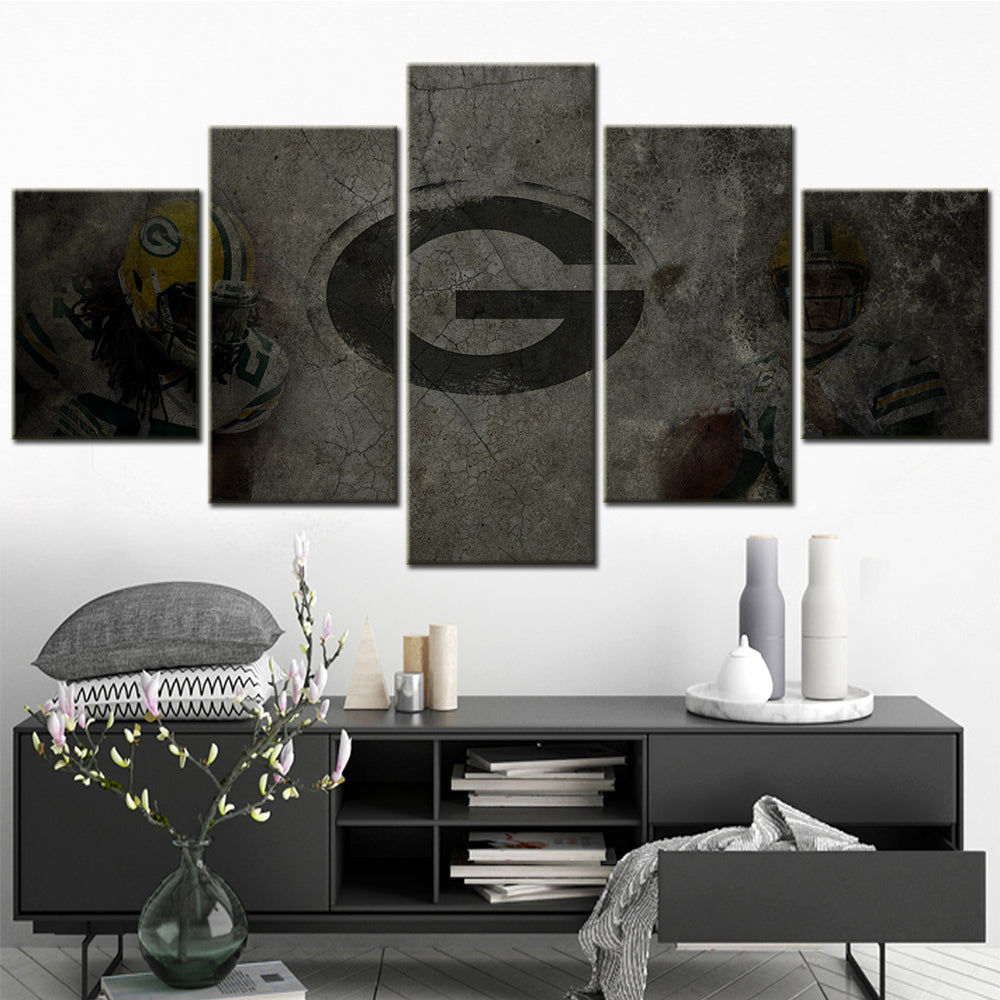 American Football Canvas Wall Art - AF5145 - Green Bay Packers - NFL Teams