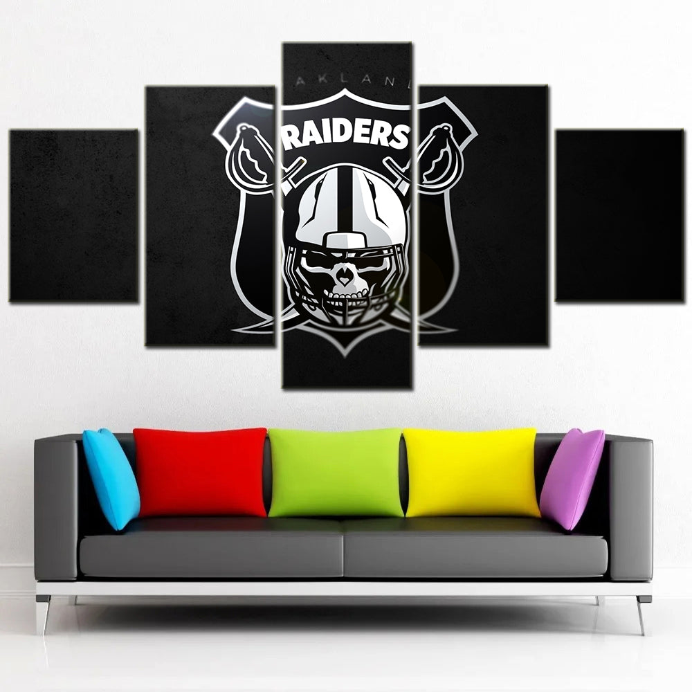 American Football Canvas Wall Art - AF5154 - Oakland Raiders - NFL Teams