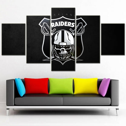 American Football Canvas Wall Art - AF5154 - Oakland Raiders - NFL Teams