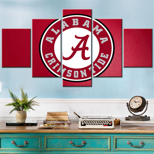 American Football - 5 Pieces Wall Art - AF5030 - Alabama Crimson Tide Football - American Football Poster - American Football Canvas