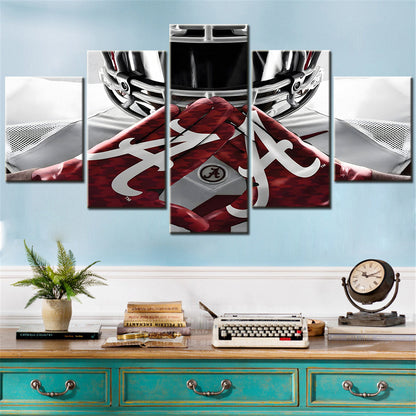 American Football - 5 Pieces Wall Art - AF5118 - Alabama Crimson Tide Football - American Football Poster - American Football Canvas