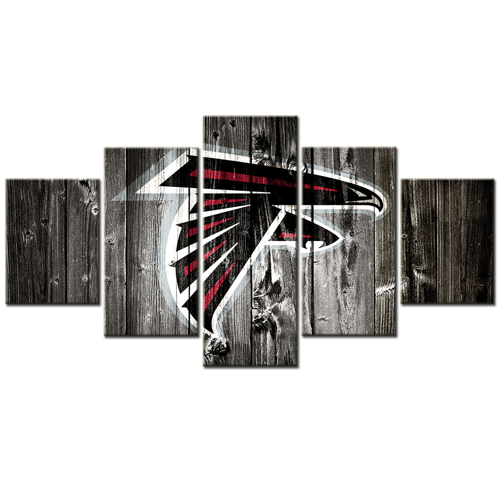 American Football - 5 Pieces Wall Art - AF5031 - Atlanta Falcons - American Football Poster - American Football Canvas