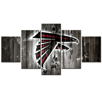 American Football - 5 Pieces Wall Art - AF5031 - Atlanta Falcons - American Football Poster - American Football Canvas