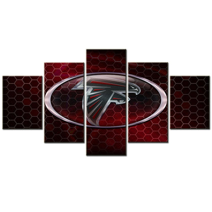 American Football - 5 Pieces Wall Art - AF5032 - Atlanta Falcons - American Football Poster - American Football Canvas