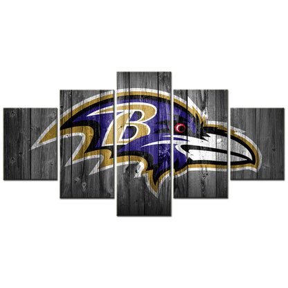 American Football Canvas Wall Art - AF5001 - Baltimore Ravens - NFL Teams
