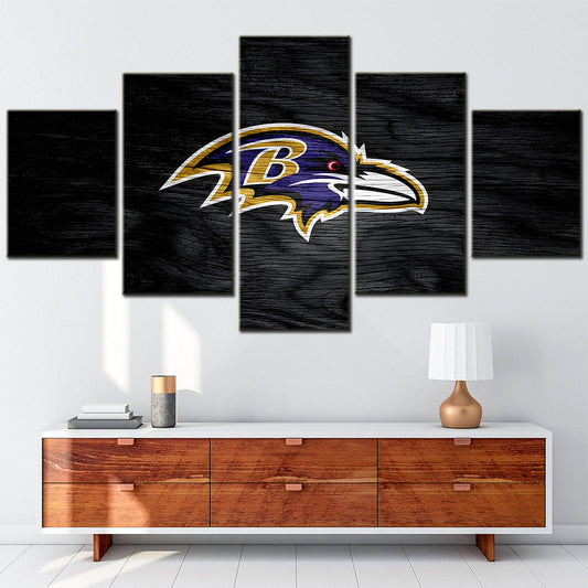 American Football - 5 Pieces Wall Art - AF5036 - Baltimore Ravens - American Football Poster - American Football Canvas