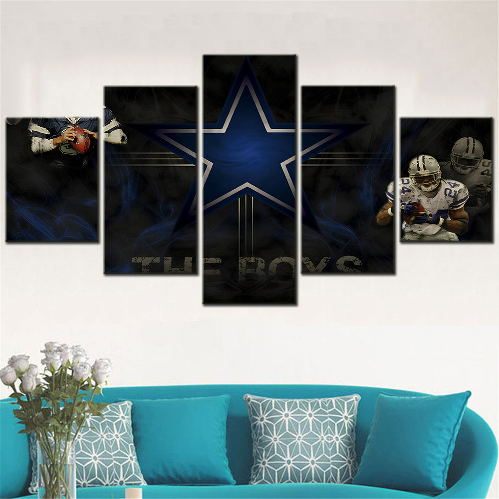 American Football - 5 Pieces Wall Art - AF5045 - Dallas Cowboys - American Football Poster - American Football Canvas