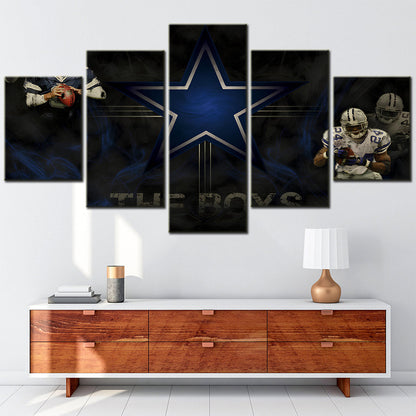 American Football Canvas Wall Art - AF5045 - Dallas Cowboys - NFL Teams