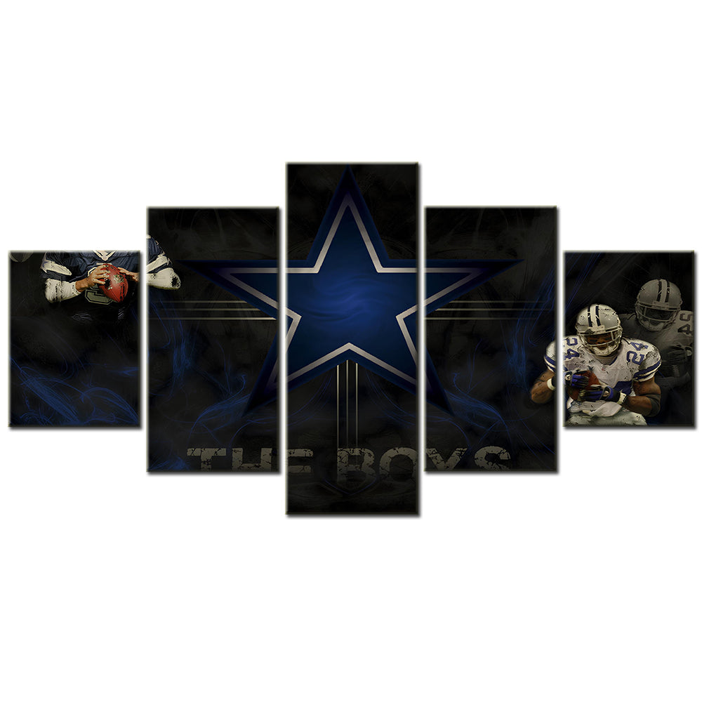 American Football - 5 Pieces Wall Art - AF5045 - Dallas Cowboys - American Football Poster - American Football Canvas