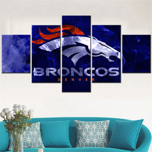 American Football Canvas Wall Art - AF5006 - Denver Broncos - NFL Teams