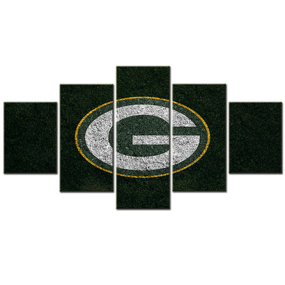 American Football - 5 Pieces Wall Art - AF5060 - Green Bay Packers - American Football Poster - American Football Canvas