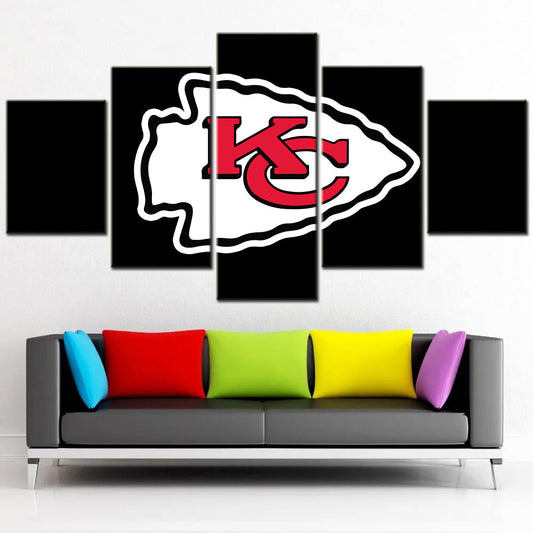 American Football Canvas Wall Art - AF5070 - Kansas City Chiefs - NFL Teams