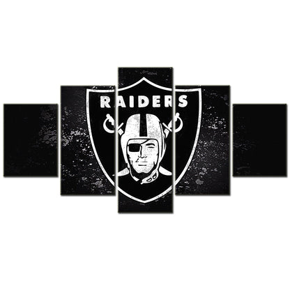 American Football - 5 Pieces Wall Art - AF5016 - Oakland Raiders - American Football Poster - American Football Canvas