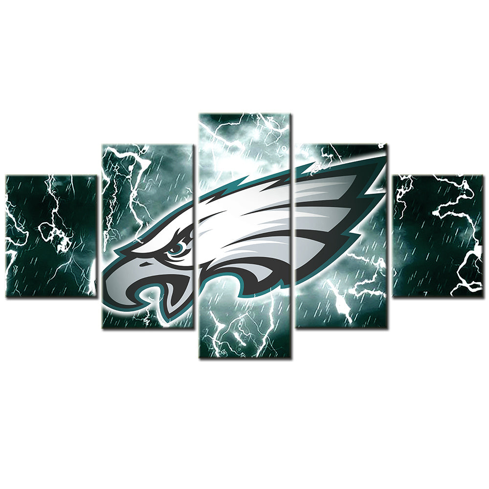 American Football - 5 Pieces Wall Art - AF5022 - Philadelphia Eagles - American Football Poster - American Football Canvas