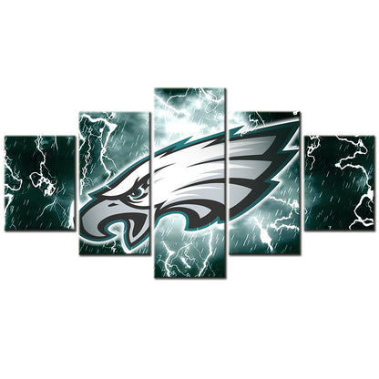 American Football - 5 Pieces Wall Art - AF5022 - Philadelphia Eagles - American Football Poster - American Football Canvas