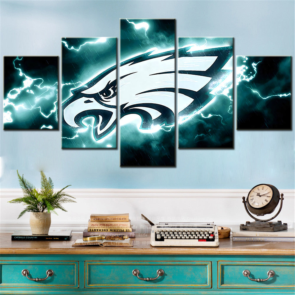 American Football - 5 Pieces Wall Art - AF5075 - Philadelphia Eagles - American Football Poster - American Football Canvas