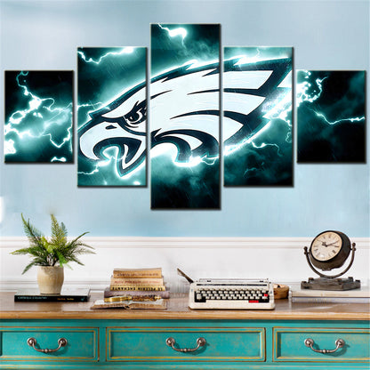 American Football - 5 Pieces Wall Art - AF5075 - Philadelphia Eagles - American Football Poster - American Football Canvas