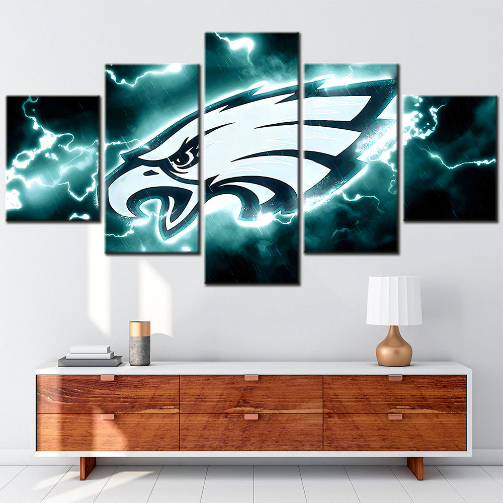 American Football - 5 Pieces Wall Art - AF5075 - Philadelphia Eagles - American Football Poster - American Football Canvas