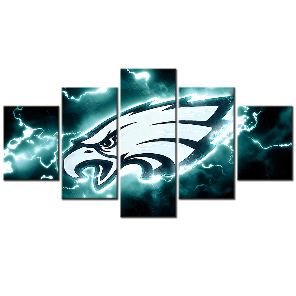 American Football - 5 Pieces Wall Art - AF5075 - Philadelphia Eagles - American Football Poster - American Football Canvas
