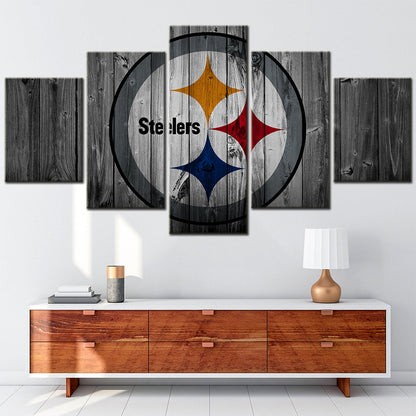American Football - 5 Pieces Wall Art - AF5076 - Pittsburgh Steelers - American Football Poster - American Football Canvas